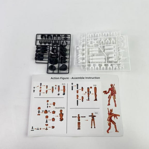 Warpmonger Action figure toys,Dummy Robot Action Figures Set,3D Printed Multi-Jointed Action Figures,Action Figure for Collectors Desktop Decorations