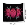 thumbnail image 3 of Worallymy Tapiz Impreso Colgando Decoración Alfombra Colorido Suave Manta de Pared Colcha Resuable 150x130cm Worallymy JD735806245, 3 of 6