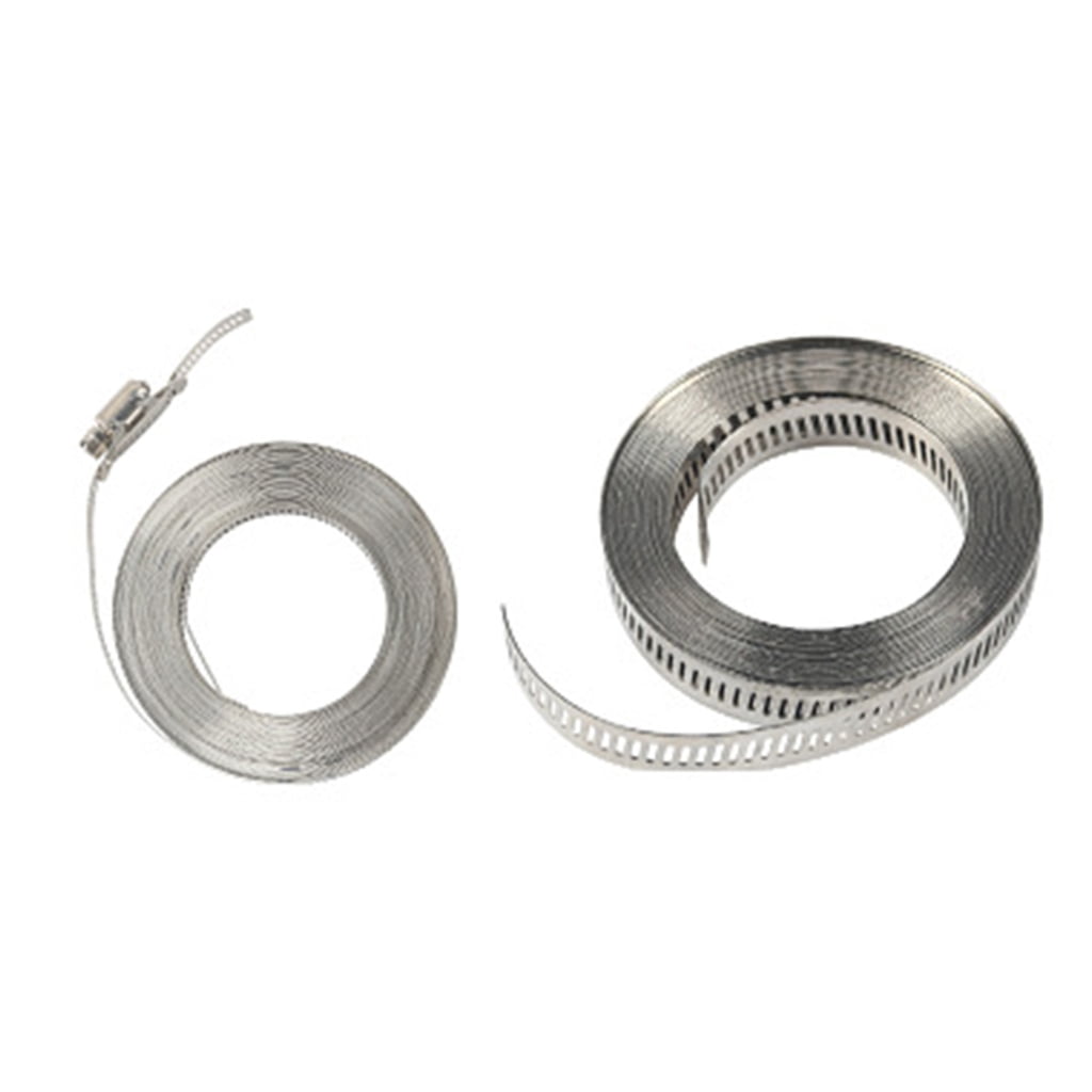 WINDLAND 304 Stainless Steel Hoses Clamps Assortments Rack Large Adjustable Hoses Clamps Pipe Clamps Metal Clamps Attachment