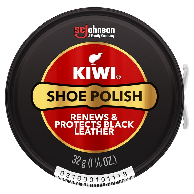 KIWI Shoe Polish Black 1.125 oz 1 Metal Tin Walmart