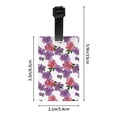 thumbnail image 4 of Luggage Tags for Suitcases, Pink purple peonies Leather Bag Luggage Tags ID Label Tags Privacy Protection Travel Bag Labels, 4 of 6