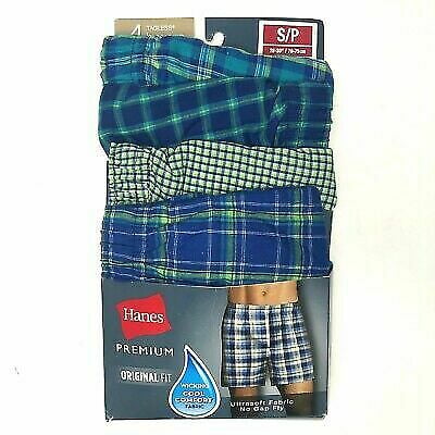 Details about   Hanes Men's 2-Pack Exposed Waistband Woven Boxers
