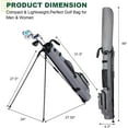thumbnail image 6 of MAZEL Lightweight Golf Bag for Men – Easy to Carry Golf Clubs Bag with Shoulder Strap,Pitch n Putt Golf Stand Bag for Driving Range,Par 3 and Executive Courses - Fit Up to 8 Clubs, 6 of 7