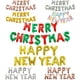 thumbnail image 1 of Globos con letras de Feliz Navidad, decoración para fiestas, pancarta, 1 of 5