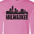 thumbnail image 4 of Inktastic Milwaukee Skyline Grunge Long Sleeve T-Shirt, 4 of 5