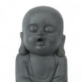 thumbnail image 3 of LuxenHome Gray MgO Meditating Buddha Garden Statue, 3 of 6