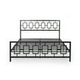 thumbnail image 1 of Claudia Modern Iron King Bed Frame, Flat Black, 1 of 8