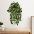 thumbnail image 4 of VQPeo Artificial Hanging Flowers Plants Vines for Outdoor Summer Decoration, Faux Silk Morning Glory Home Outside Planter Porch Patio Decor, 4 of 4