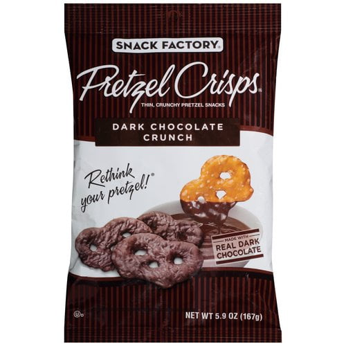 Snack Factory Dark Chocolate Crunch Pretzel Crisps, 5.9 Oz. Walmart