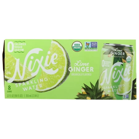 Nixie Sparkling Water Lime Ginger  12 Fl Oz