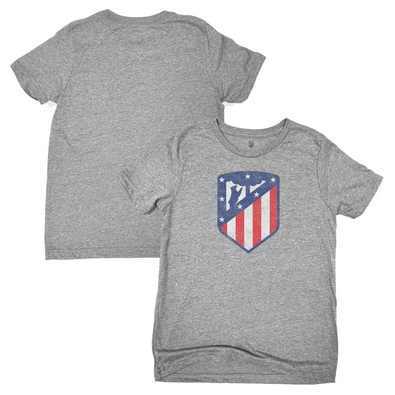 Youth 1863FC Heather Gray Atletico de Madrid Color Badge T-Shirt
