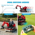 thumbnail image 5 of JOYLDIAS Kids 12V Electric 360 Degree Rotating Ride On Excavator and Bulldozer with Track Design Wheels, Remote Control, MP3, Toolbox (Red), 5 of 9