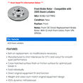 thumbnail image 2 of Front Brake Rotor - Compatible with 2005 Buick LeSabre, 2 of 2