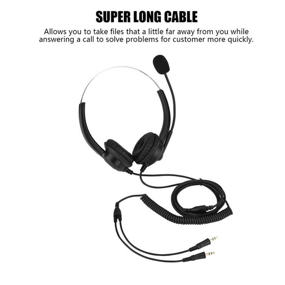 Call Center Headphones,Lossless Sound Call Center Headset Call Center Telephone Headset Ultimate Comfort
