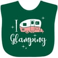 thumbnail image 3 of Inktastic I Love Glamping Girls Baby Bib, 3 of 4