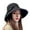Black, variant on Meidiya Women's Ponytail Bowknot Sun Hat UV Foldable Sun Hat Bucket Cap Wide Brim Beach Fishing Hat