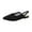 Black, variant on Flat Shoes For Women Dressy Work Women Knitting Fabric Flats Slingbacks Walking Work Shoes