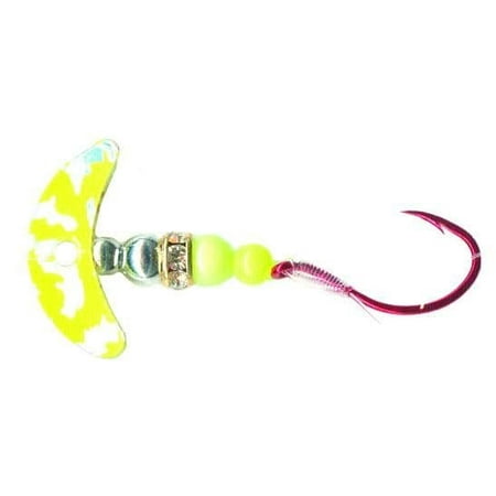 Mack s Lure 11201 Smile Blade Shad Slammer Yellow Chartreuse Silver Tiger Silver/Yellow Chartreuse