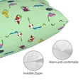 thumbnail image 3 of Lsque Pikmin Pattern Bedding Waterproof Pillow Protector Zippered Queen – Bed Bug Proof Pillow Encasement-16"x24", 3 of 6
