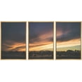 thumbnail image 1 of wall26 - 3 Piece Framed Canvas Wall Art - Landscape with Trees at Dusk - Modern Home Art Stretched and Framed Canvas Ready to Hang - 24"x36"x3 Natural, 1 of 5