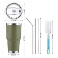 thumbnail image 2 of Vaso Térmico Portátil De Acero Inoxidable 30oz Con Calor/frí Color Verde Punkzz, 2 of 7