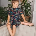 thumbnail image 4 of Balery Colorful Fish Conjunto de Pijama Infantil de Manga Corta con Estampado – Ropa de Dormir de Algodón Suave-XX-Large, 4 of 6