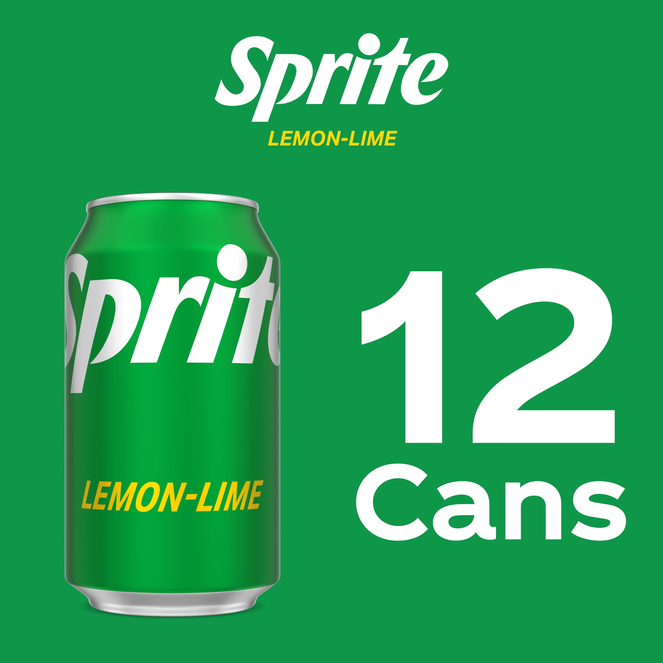 Sprite Lemon-Lime Caffeine Free Soda Pop Fridge Pack Cans, 12 fl oz, 12 Pack