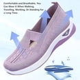 thumbnail image 7 of Orthopedic Shoes for Women Wide Width Woven Mesh Breathable Slip On Walking Sneakers Lightweight Arch Support Mesh Shoes Women for Travel & Work,Green 35(US-5.5), 7 of 7