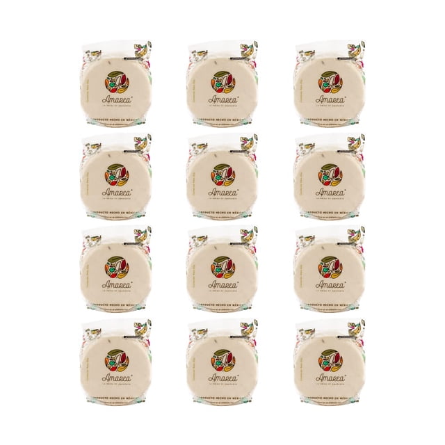 AMAREA® Obleas de Amaranto Natural | Snack Saludable Bajo en Calorías | Sin Azúcar Añadido | Gluten Free y Vegano | Alto en Proteína | 12 Paquetes d