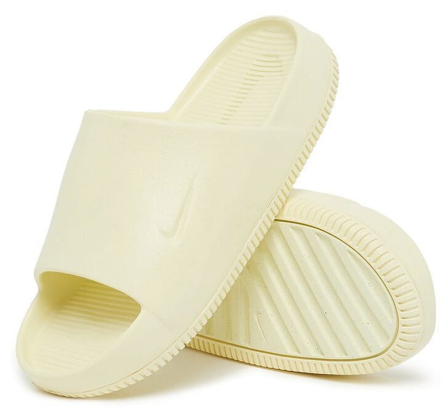 ◆Nike◆ calm womens slides DX4816-100 NEW Women's Size 6 Nike Calm Slide Sandals Mink Brown DX4816
