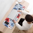 thumbnail image 3 of Long Mouse Pads for Desk,Pioneer Flower Floral Print Pattern Desk Mats on Top Of Desks, Desk Mouse Pad Extra Large with 3mm Non-Slip Base and Stitched Edge for Gaming,Office,Work,Home 31.5"x11.8", 3 of 6