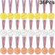 thumbnail image 1 of 36 Piezas Medallas de Ganador Medallas de Oro de Plástico para Niños Medallas de Plata y Medallas de Bronce para Decoraciones de Favores de Fiestas Infantiles y Premios Deportivos, 1 of 5