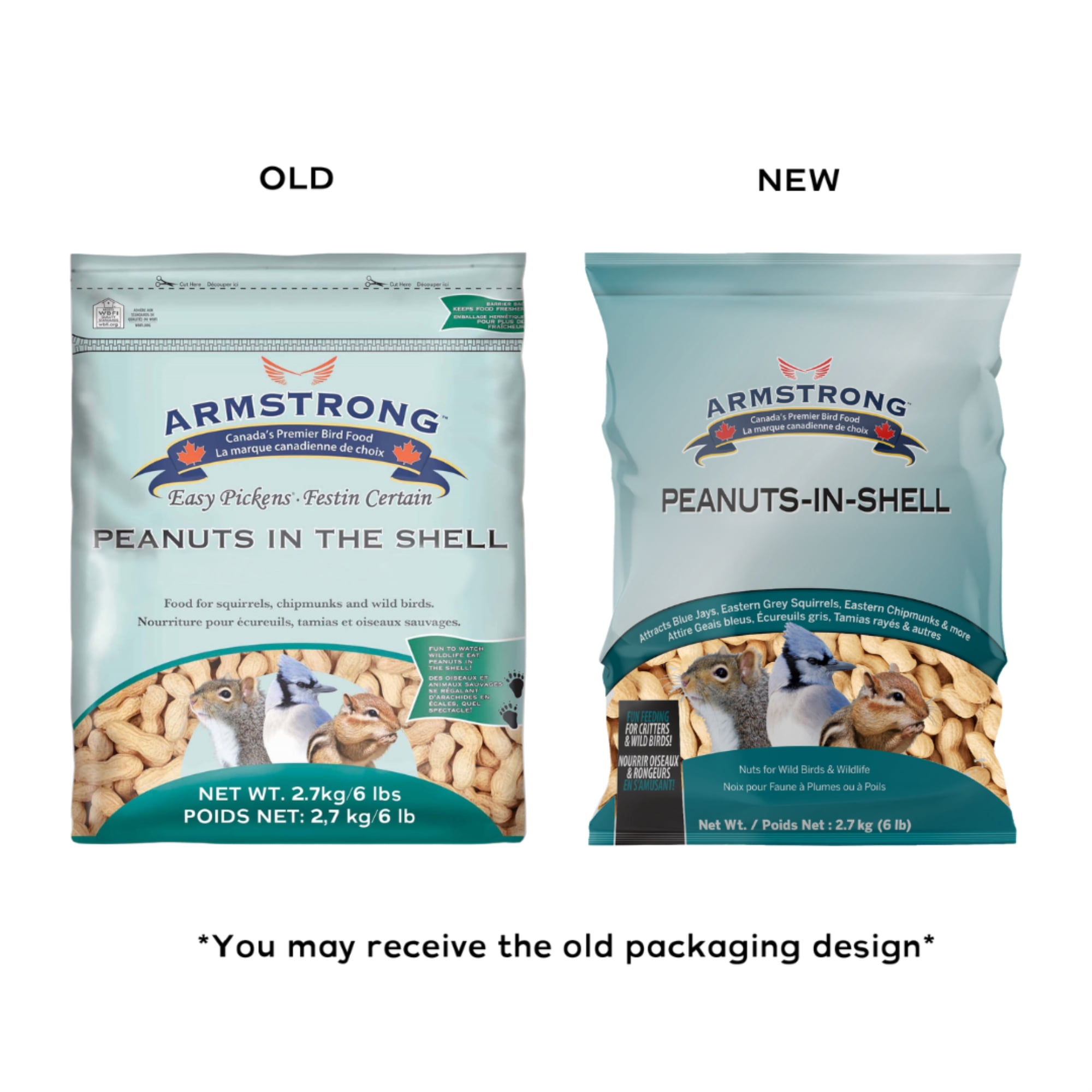 Armstrong Wild Bird Food Peanuts-In-Shell Bird Seed, 6lbs