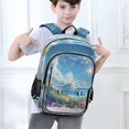 thumbnail image 6 of FORMRS Unisex School Backpack 17" Student Travel Bag with Laptop Compartment, Crystal Ocean, 6 of 7
