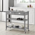 thumbnail image 2 of Crosley Chloe Stainless Steel Top Kitchen Cart in Gray, 2 of 19
