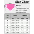 thumbnail image 7 of Aivtalk Womens PU Leather Booty Shorts Shiny Metallic Panties Wet Look Brief Rave Bottom Stretchy High Cut Low Rise Bikini Panty for Festival Clubwear Dancing Pink 2XL, 7 of 7