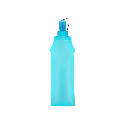 

500ml Foldable Water Bottle TPU Squeeze Flask Water Bottle Outdoor Sports Bottle Soft Water Bag Outdoor Hydrating Accessory for Ru