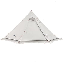 Tipi Hot Tent with Fire Retardant Stove Jack for Flue Pipes, 2~3 Person, Lightweight, Teepee Tents for Family Team Outdoor Backpacking Camping Hiking