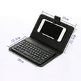 Mini Portable Wireless Bluetooth Keyboard with Leather Case for