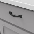 thumbnail image 5 of Hickory Hardware Refined Rustic Rustic Bar Cabinet Pull 3 in. Iron Black Black 1 pk, 5 of 7