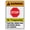 Warning Sign 2, variant on Warning No Trespassing Aluminum Metal Tin Sign 8"x12" - Safety Restriction Alert Warning Plate, No Trespassing Warning Sign