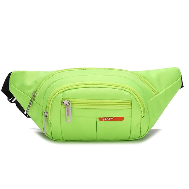 Riñonera cruzada para hombre y mujer, riñonera grande y riñonera con correa ajustable, verde