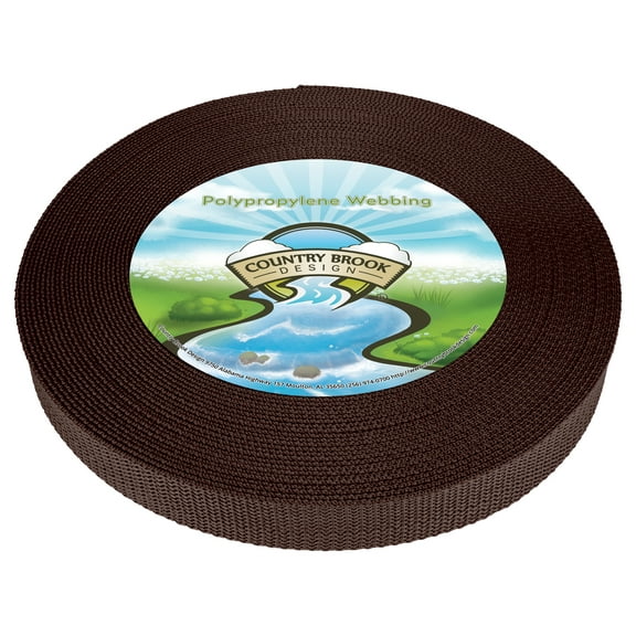 Country Brook Design - Heavy Polypro Webbing - 9 Vibrant Colors (3/4 Inch)