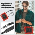 thumbnail image 6 of Dteck for iPad Air 11 Inch Case 2024 (M2) with Built-in Screen Protector, Shockproof iPad Air 6th Generation Case with Rotating Stand Hand/Shoulder Strap,Red Black, 6 of 6