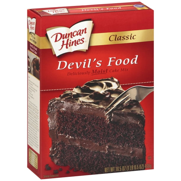 Duncan Hines Classic Devils Food Cake Mix 16.5 oz Box ...