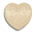 thumbnail image 2 of Unfinished Wood Etched Box of Chocolates Shape 18" / 1/4", 2 of 2