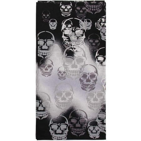 Classic Novelty Skull Bandana, Black
