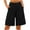 Black, variant on Mgmyaa Women's Hiking Shorts Casual Loose Lightweight Cotton Linen Golf Shorts with Pockets