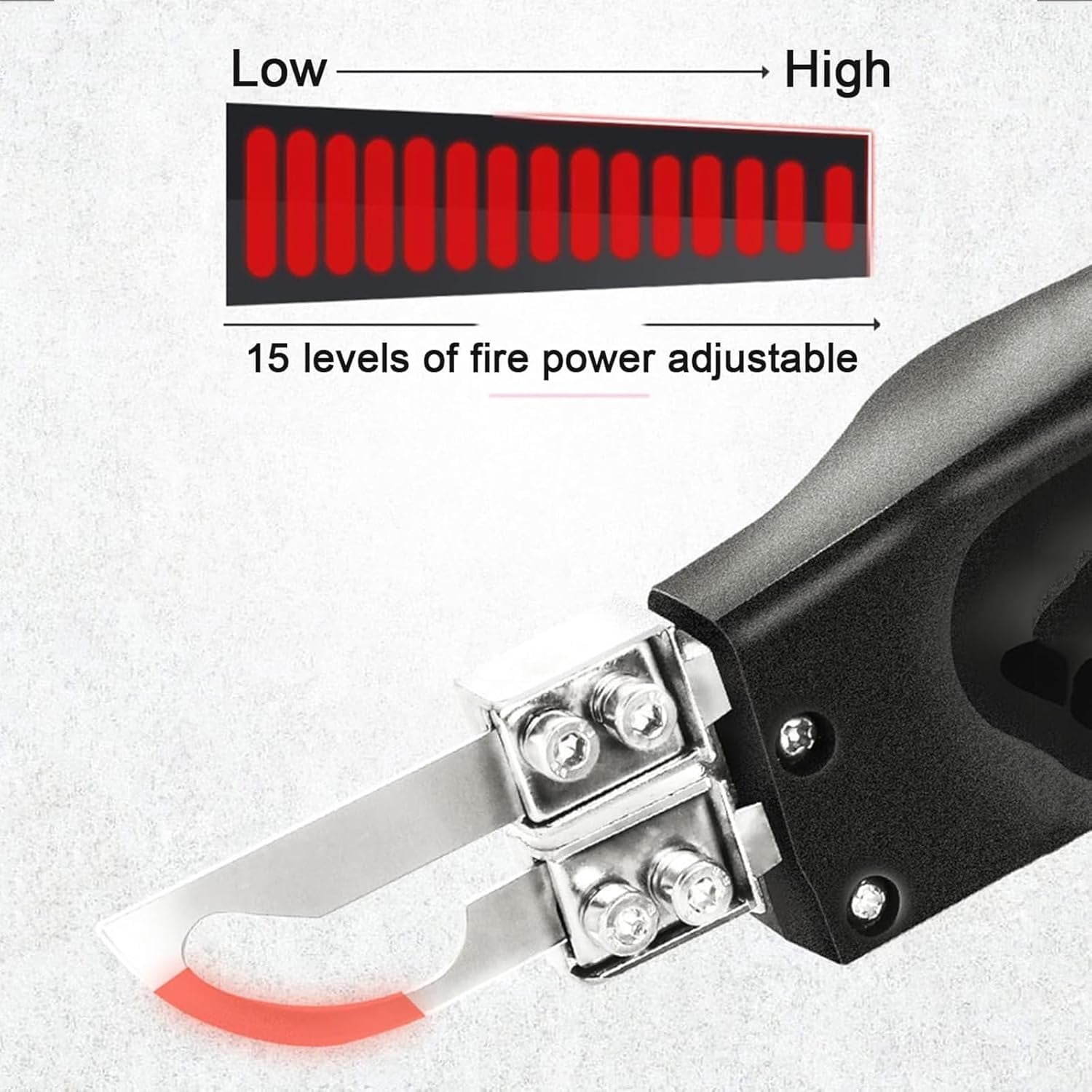 Electric Hot Knife Cutter Tool, Electric Foam Grooving Carving Knife with 15-Position Temperature Adjustment Knob, for Foam Sponge Cloth Canvas Ribbon Nylon Rope Cutting