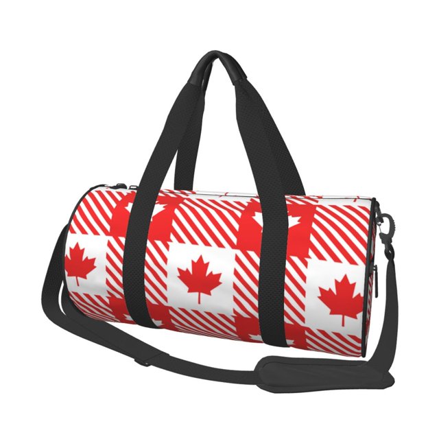 Balery Maple Leaves1 Bolsa de Gimnasio para Mujeres y Hombres, Bolsa de Viaje Impermeable, Bolsa de Fin de Semana con Compartimento para Zapatos y Bolsillo Húmedo